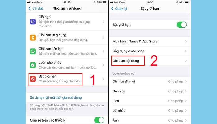 Cách chặn truy cập web đen trên iPhone