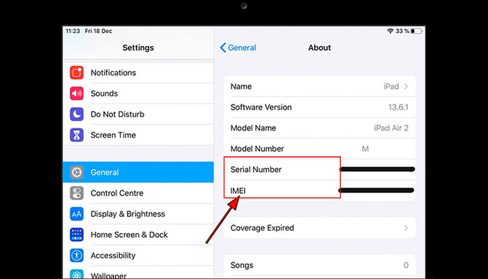 Hướng dẫn check Serial, IMEI iPad siêu đơn giản