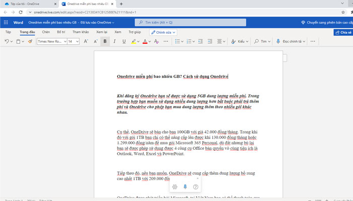 OneDrive miễn phí bao nhiêu GB? Cách sử dụng OneDrive