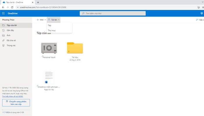 OneDrive miễn phí bao nhiêu GB? Cách sử dụng OneDrive