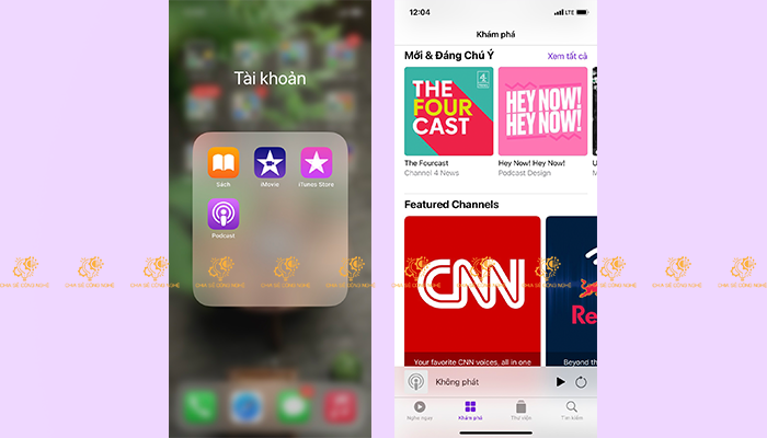 Cách tải Podcast về điện thoại iPhone